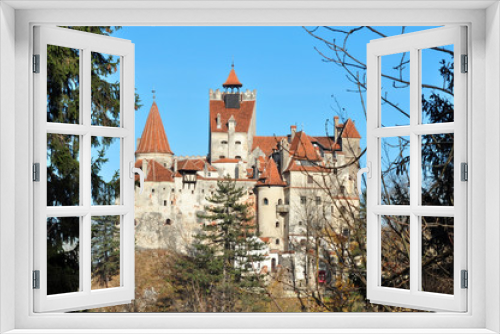 Fototapeta Naklejka Na Ścianę Okno 3D - bran castle