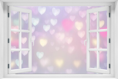 AI generated illustration of a beautiful glowing heart background for wallpapers