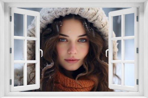 Winter portrait of a girl