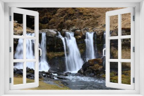 Fototapeta Naklejka Na Ścianę Okno 3D - Gluggafoss is a waterfall in southern Iceland, specifically in the Fljótshlíð area