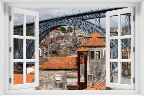 Fototapeta Naklejka Na Ścianę Okno 3D - Dom Luis I Bridge in Old City of Porto