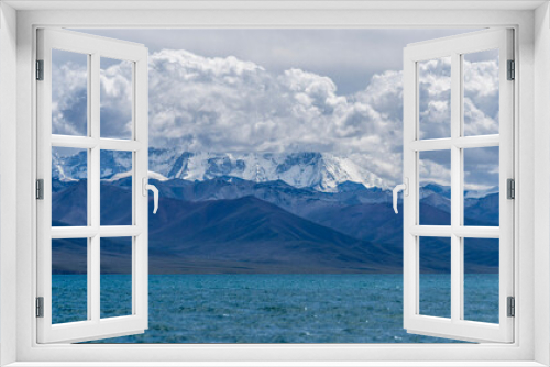 lake in the mountains, Lake Namtso, Tibet, China