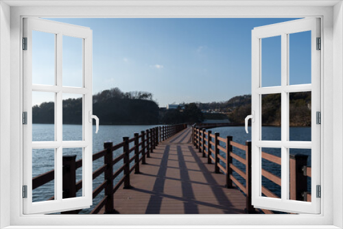 Fototapeta Naklejka Na Ścianę Okno 3D - Andong Sunseong Susang Trail