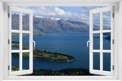 Fototapeta Naklejka Na Ścianę Okno 3D - Panorama Queenstown New Zealand