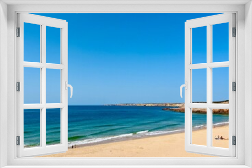 Fototapeta Naklejka Na Ścianę Okno 3D - Seascape, ocean bay, blue horizon