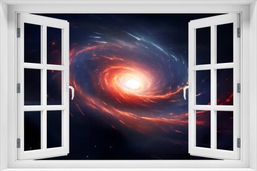 Space galaxy background, 3D illustration of nebulae in the universe