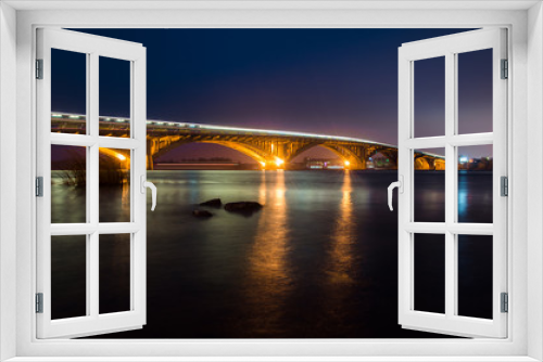 Fototapeta Naklejka Na Ścianę Okno 3D - Мост Метро