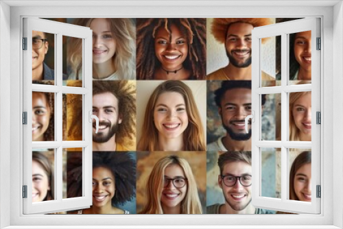 A collage of many different people. People of different nationalities and races