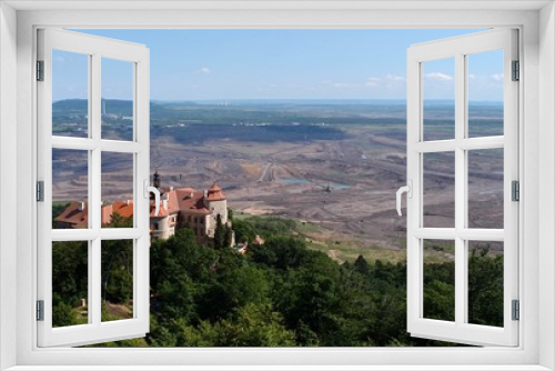 Coal mine and Jezeri castle ,Czech