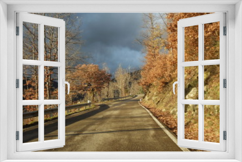 Fototapeta Naklejka Na Ścianę Okno 3D - Casentino Road