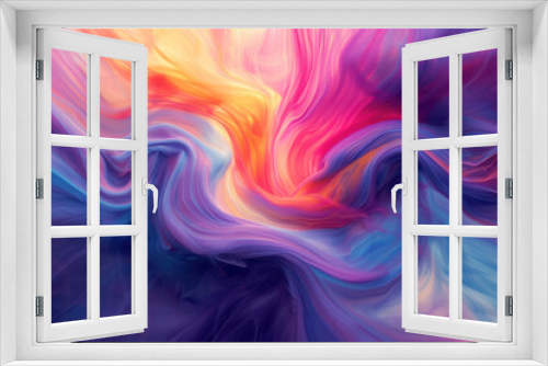 mesmerizing blend of vibrant colors swirling together