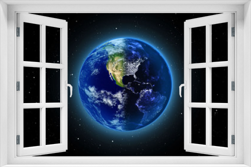 Fototapeta Naklejka Na Ścianę Okno 3D - Planet Earth in universe, space, galaxy