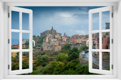 Fototapeta Naklejka Na Ścianę Okno 3D - Forza d'Agro landscape