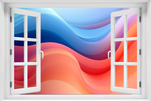 Abstract Colorful Gradient 3d Wave Background Wallpaper