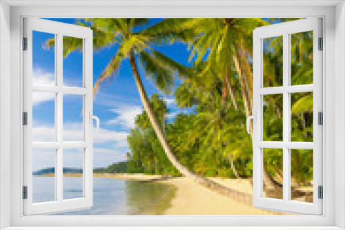 Fototapeta Naklejka Na Ścianę Okno 3D - Idyllic Island Green Getaway