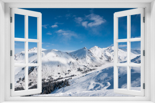 Fototapeta Naklejka Na Ścianę Okno 3D - winter landscape