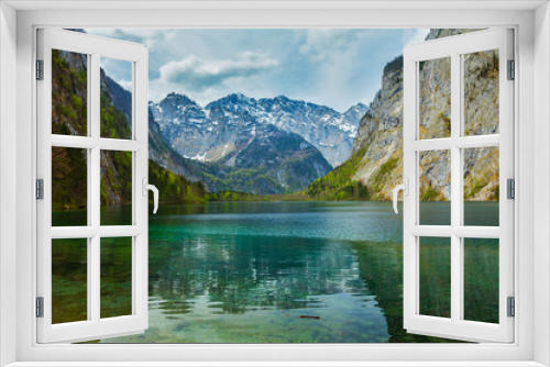 Fototapeta Naklejka Na Ścianę Okno 3D - Obersee - mountain lake, Germany