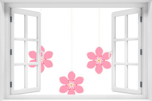 Fototapeta Naklejka Na Ścianę Okno 3D - Cherry blossom ornament 