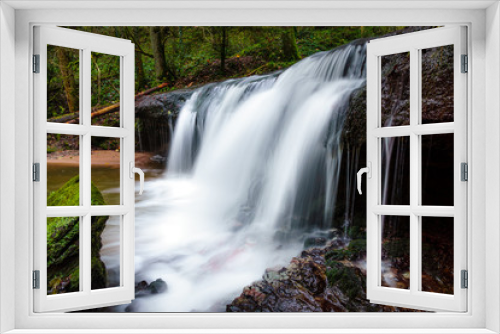 Fototapeta Naklejka Na Ścianę Okno 3D - Wasserfall Strümpfelbachtal