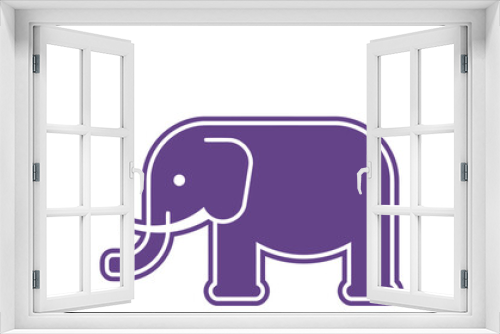 Fototapeta Naklejka Na Ścianę Okno 3D - elephant cartoon illustration