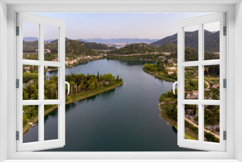 Fototapeta Naklejka Na Ścianę Okno 3D - Bacina lakes in southern Adriatic near city Ploce, Croatia