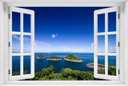 Fototapeta Naklejka Na Ścianę Okno 3D - 雑賀崎灯台から望む海