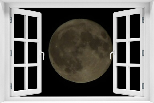 Fototapeta Naklejka Na Ścianę Okno 3D - The Moon in the black
