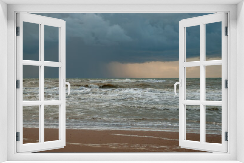 Fototapeta Naklejka Na Ścianę Okno 3D - Stürmisch am Meer