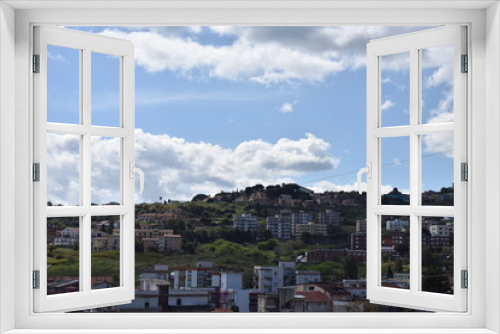 Fototapeta Naklejka Na Ścianę Okno 3D - 地中海のとある街の風景