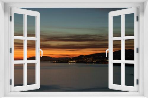 Fototapeta Naklejka Na Ścianę Okno 3D - Nerja coastline after sundown, Andalusia, Spain