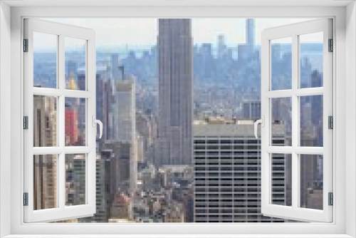 Fototapeta Naklejka Na Ścianę Okno 3D - New York City skyline o Empire State Building view 