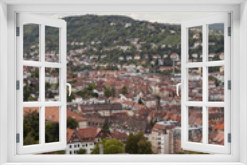 Fototapeta Naklejka Na Ścianę Okno 3D - Scenic rooftop view of Stuttgart, Germany