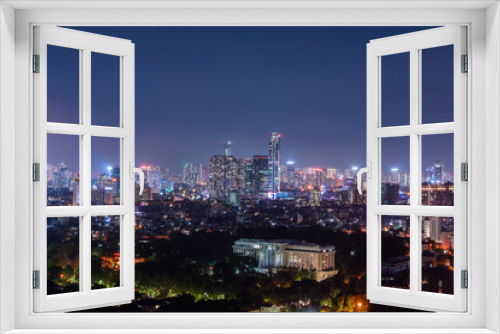 Fototapeta Naklejka Na Ścianę Okno 3D - Hanoi city by night