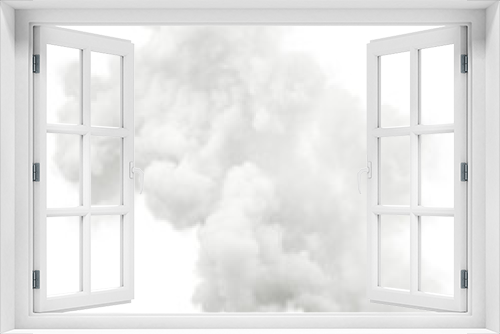 Fototapeta Naklejka Na Ścianę Okno 3D - Stratosphere cottony soft clouds clipartc transparent backgrounds 3d rendering png
