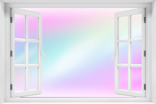 Hologram rainbow gradient background. Iridescent ombre. Pearl blurred wallpaper design.