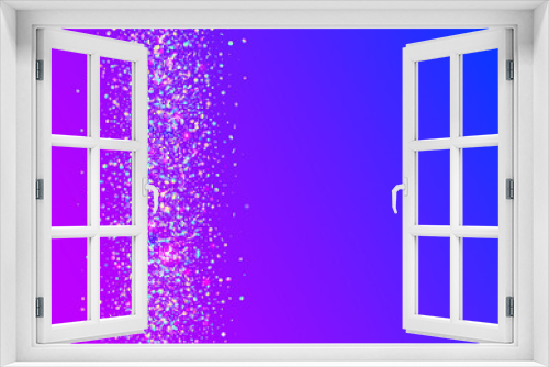Fototapeta Naklejka Na Ścianę Okno 3D - Rainbow Burst. Party Glitter. Modern Poster. Happy Isolated Backdrop. Digital Design. Blue Disco Paper. Glare Concept. Hologram Confetti. Purple Rainbow Burst