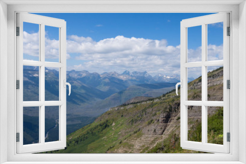 Fototapeta Naklejka Na Ścianę Okno 3D - MT-Glacier National Park-Highline Trail