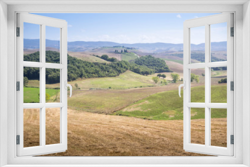 Fototapeta Naklejka Na Ścianę Okno 3D - prairie toscane crete senesi