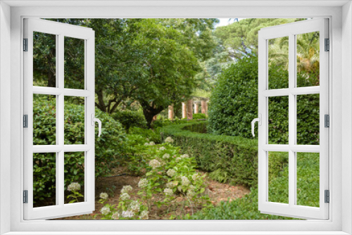 Fototapeta Naklejka Na Ścianę Okno 3D - View of Villa Cimbrone with garden, Amalfi Coast, Italy.