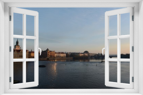 Fototapeta Naklejka Na Ścianę Okno 3D - Prague. Vltava River