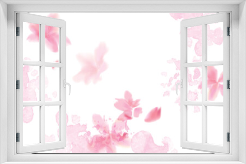 Fototapeta Naklejka Na Ścianę Okno 3D - 桜の水彩画　ふわふわ優しい手描き風イラスト