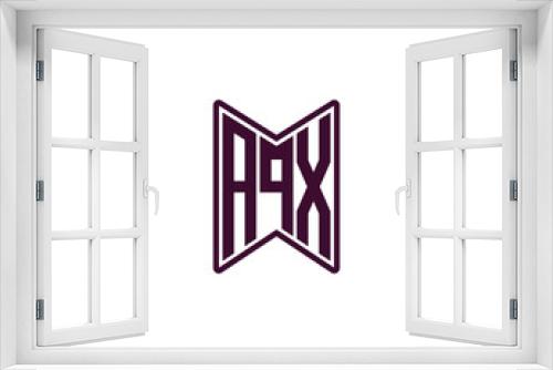 Fototapeta Naklejka Na Ścianę Okno 3D - AQX logo design vector template