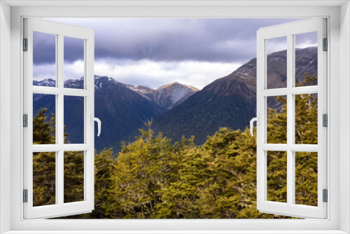 Fototapeta Naklejka Na Ścianę Okno 3D - Southern Alps, West Coast, New Zealand