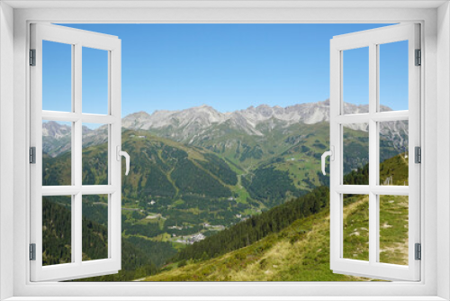 Fototapeta Naklejka Na Ścianę Okno 3D - The panorama of the Lechtal Alps, Sankt Anton, Austria	