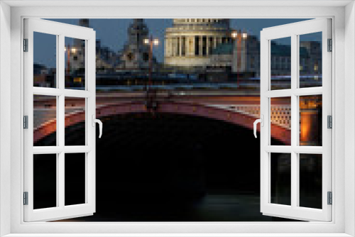 Fototapeta Naklejka Na Ścianę Okno 3D - London bei Nacht