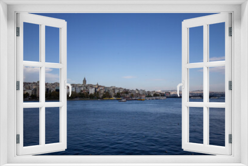 Fototapeta Naklejka Na Ścianę Okno 3D - Istanbul Golden Horn View from Subway Station
