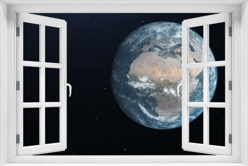 Fototapeta Naklejka Na Ścianę Okno 3D - High Definition Computer Generated Earth Image,High quality 3D rendered image of Earth from space.Earth Image.