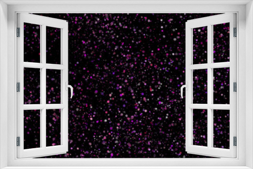 Color Burst Vibrant Dots on Black Canvas