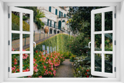 Fototapeta Naklejka Na Ścianę Okno 3D - Monte Tropical Garden and Palace in Madeira Portugal - travel background
