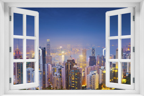Fototapeta Naklejka Na Ścianę Okno 3D - Hong Kong.
